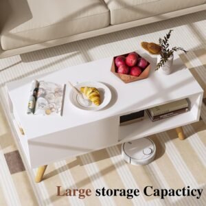 Large central coffee table for living room