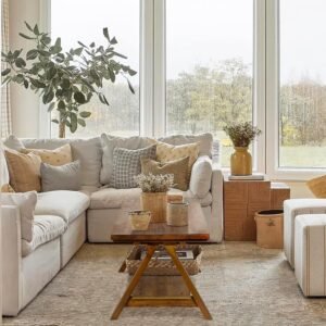 Farmhouse-style coffee table